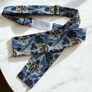 Geometric Botanical Paddle Tie - Liberty of London Fabric - Handmade